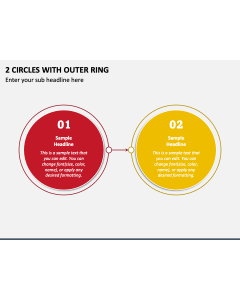 2 Circles with Outer Ring PPT Slide 1