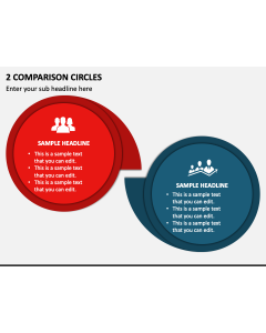 2 Comparison Circles PPT Slide 1