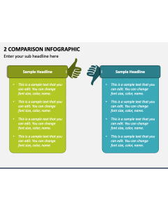 2 Comparison Infographic PPT Slide 1