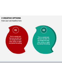 2 Creative Options PPT Slide 1