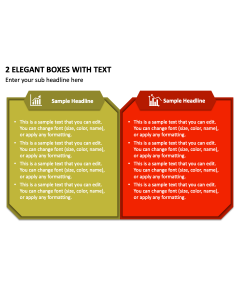 2 Elegant Boxes with Text PPT Slide 2