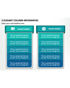 2 Elegant Column Infographic PPT Slide 2
