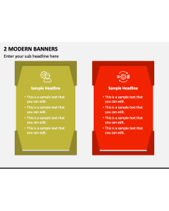 2 Modern Banners PPT Slide 1