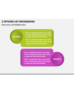 2 Options List Infographic PPT Slide 1
