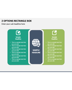 2 Options Rectangle Box PPT Slide 1