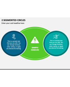 2 Segmented Circles PPT Slide 1