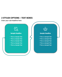 2 Stylish Options - Text Boxes PPT Slide 2