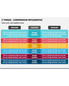 2 Things - Comparison Infographic PPT Slide 1