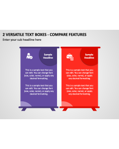 2 Versatile Text Boxes - Compare Features PPT Thumbnail