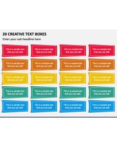 20 Creative Text Boxes PPT Slide 1