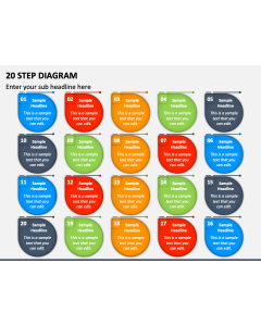 20 Step Diagram PPT Slide 1