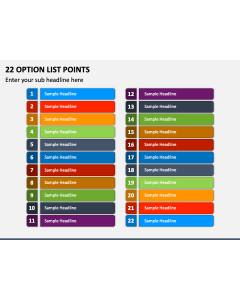 22 Option List Points PPT Slide 1