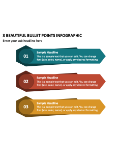 3 Beautiful Bullet Points Infographic PPT Slide 2