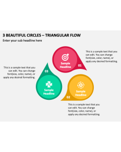 3 Beautiful Circles - Triangular Flow PPT Slide 2