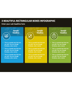 3 Beautiful Rectangular Boxes Infographic PPT Slide 2
