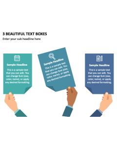 3 Beautiful Text Boxes PPT Slide 2
