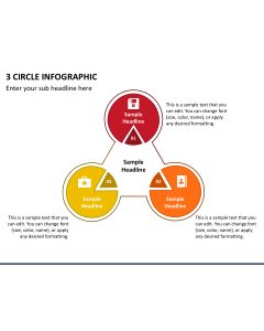 3 Circle infographic Slide 1