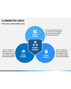 3 Connected Circle PPT Slide 1