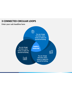 3 Connected Circular Loops PPT Slide 1