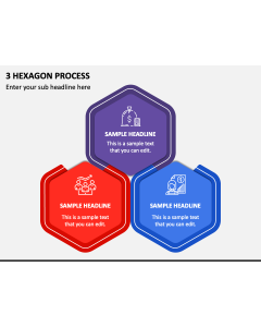 3 Hexagon Process PPT Slide 1