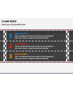 3 Lane Road PPT Slide 1
