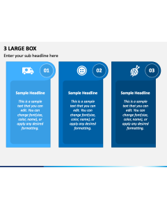 3 Large Box PPT Slide 1