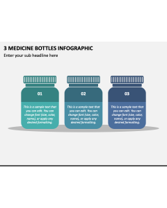 3 Medicine Bottles Infographic PPT Slide 1