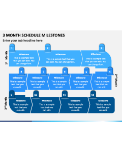 3 Month Schedule Milestones PPT Slide 1
