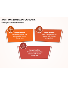 3 Options Simple Infographic PPT Thumbnail