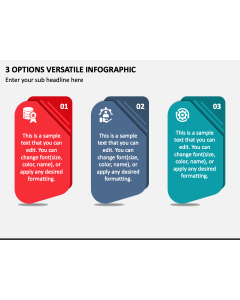 3 Options Versatile Infographic PPT Slide 1