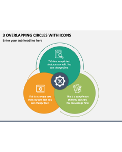 3 Overlapping Circles with Icons PPT Slide 1