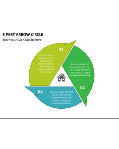 3 Part Arrow Circle Slide 1