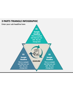 3 Parts Triangle Infographic PPT Slide 1