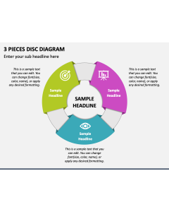 3 Pieces Disc Diagram PPT Slide 1