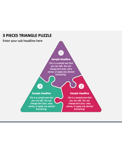 3 Pieces Triangle Puzzle PPT Slide 1