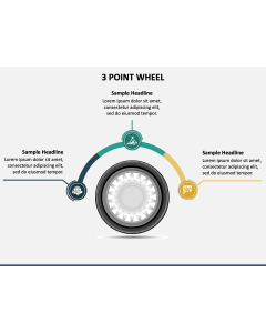 3 Point Wheel PPT Slide 1