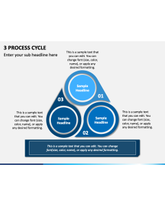 3 Process Cycle PPT Slide 1
