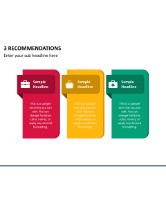 3 Recommendations Slide 1