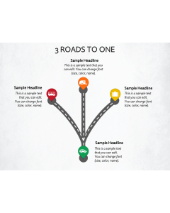 3 Roads to One PPT Slide 1
