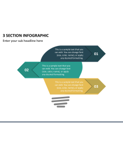 3 Section infographic Slide 1