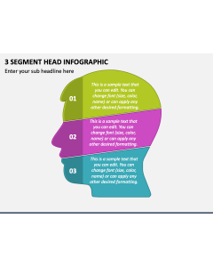 3 Segment Head Infographic PPT Slide 2