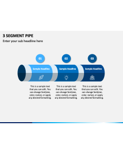 3 Segment Pipe PPT Slide 1