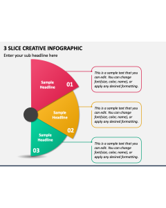 3 Slice Creative Infographic PPT Slide 1