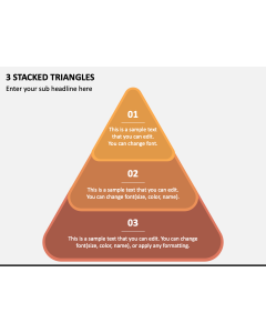 3 Stacked Triangles PPT Slide 1
