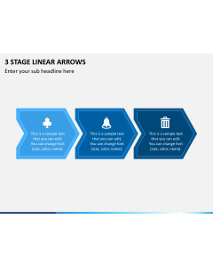 3 Stage Linear Arrows Slide 1