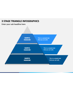 3 Stage Triangle Infographics Slide 1