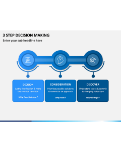 3 Step Decision Making PPT Slide 1