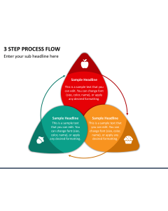 3 Step Process Flow Slide 1