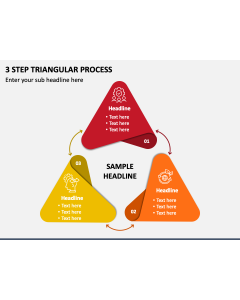 3 Step Triangular Process PPT Slide 1