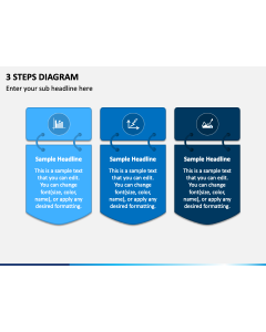 3 Steps Diagram PPT Slide 1